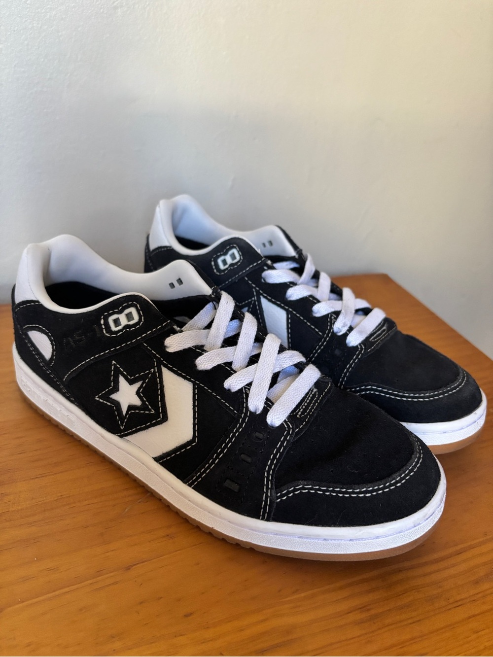 Converse AS-1 Pro Suede Skate Shoes in Black & White